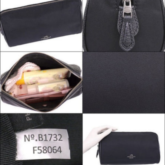Coach Cosmetic Makeup Nylon Weekend Case Bag Case - Picture 3 of 3